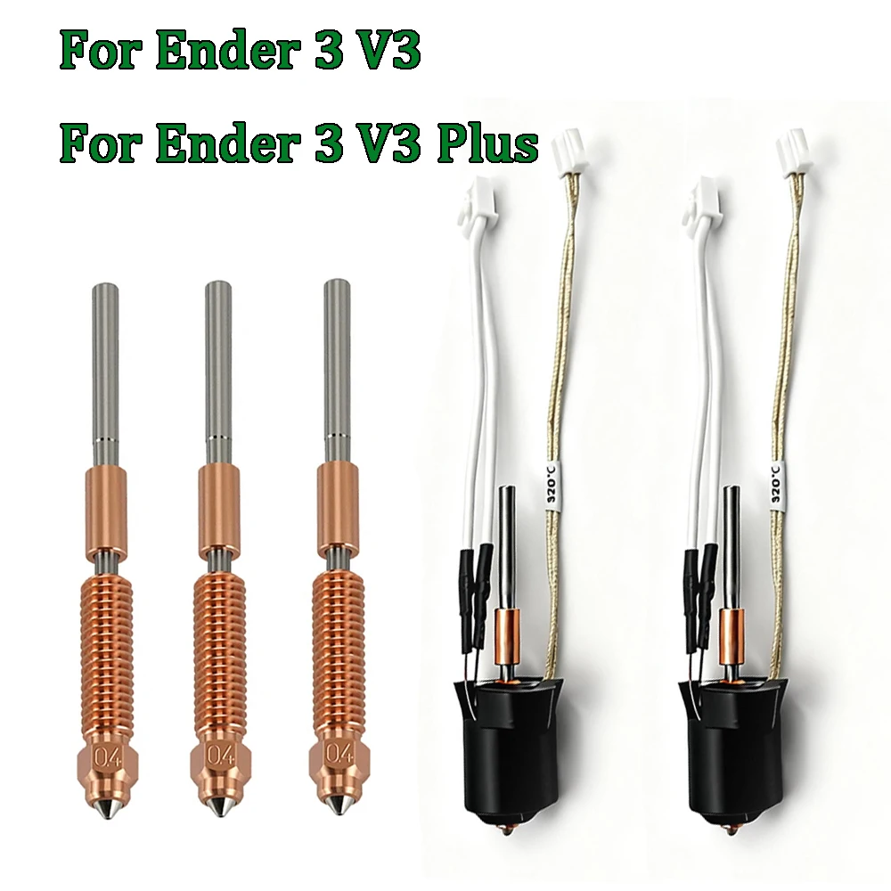 Ender 3 V3 Plus Hotend-Baugruppe Upgrade Ender 3 V3 Keramik-Hotend für Creality 3v3 Plus Extruder Ender 3 V3 Plus Zubehör