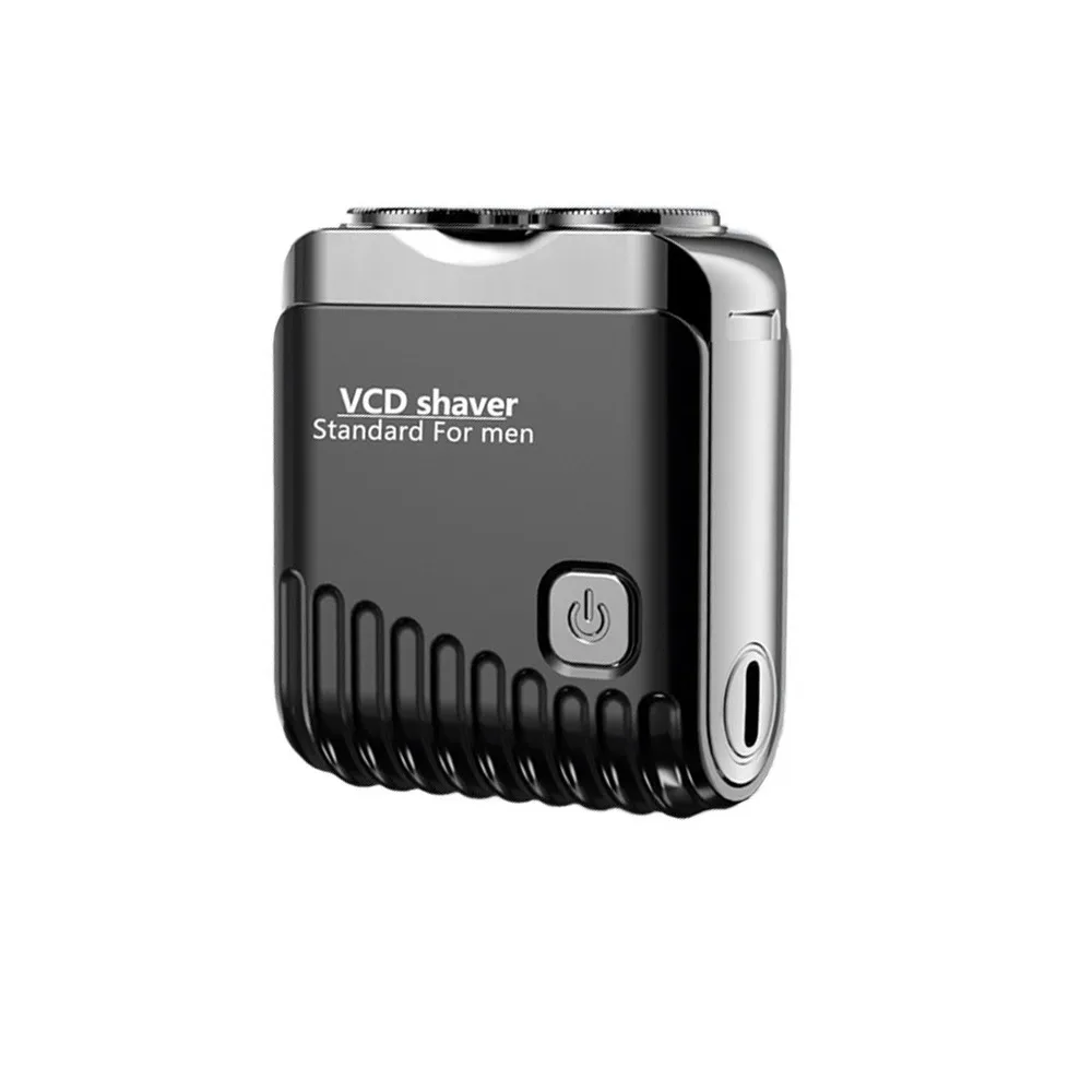 

Double Head Mini Electric Shaver LCD Display Powerful Motor Pocket Rotary Razor Comfortable Grip Type-C Recharging