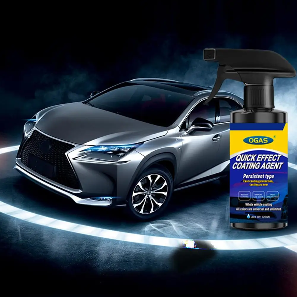 Automotive Nano Coating Spray, Quick Effect Ceramic Coating Hydrophobic Car Paint Protector for Restoring Shine Car cleaner U0V9 - view 2