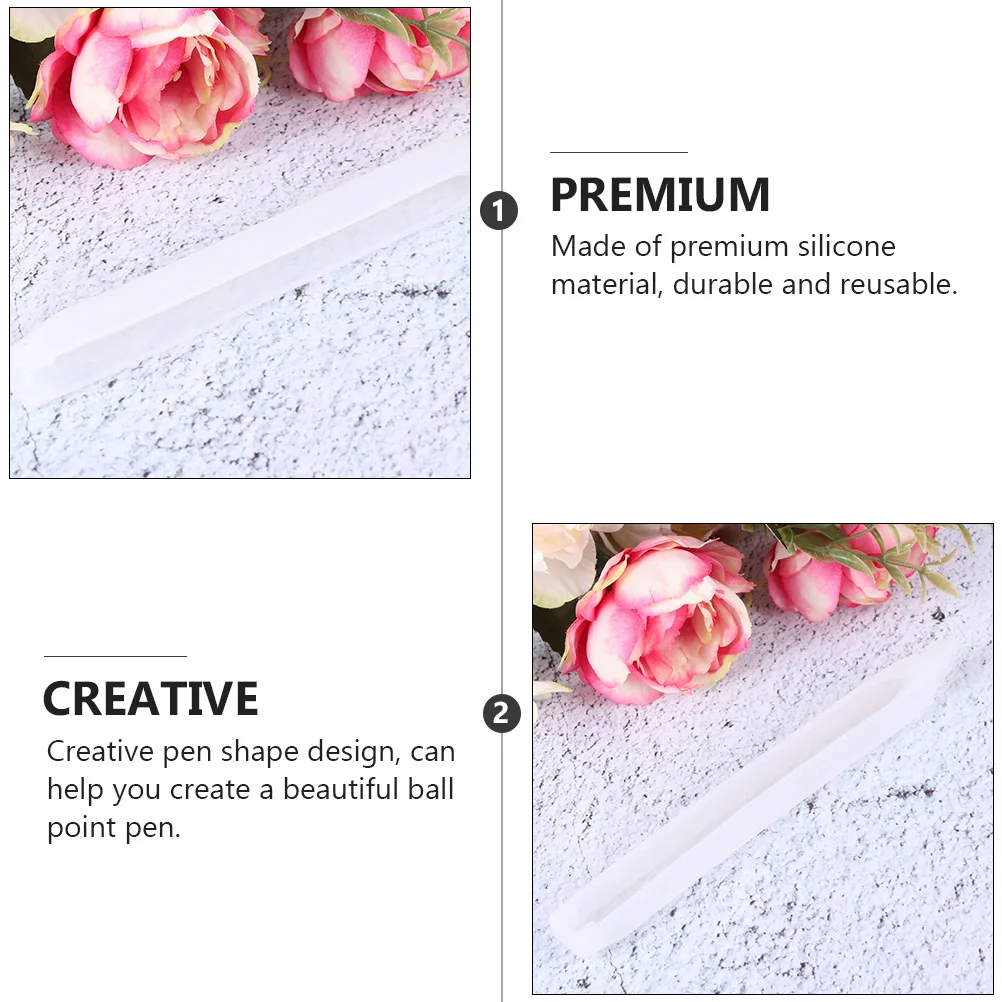 

1 set DIY Ballpoint Mold Crystal Clear Silicone Epoxy Lightweight Casting Silicone Pen Mold Jewelry Accessories Making