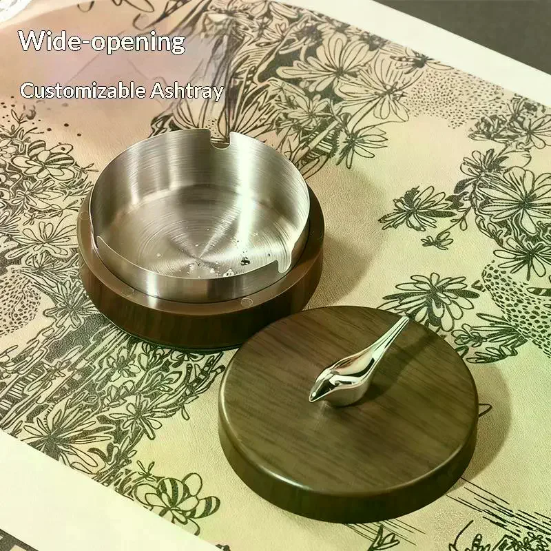 Bird-Shaped Ashtray For Home And Office Use Lid-Equipped To Prevent Ash Scattering Perfect For Gifting To Friends And Family