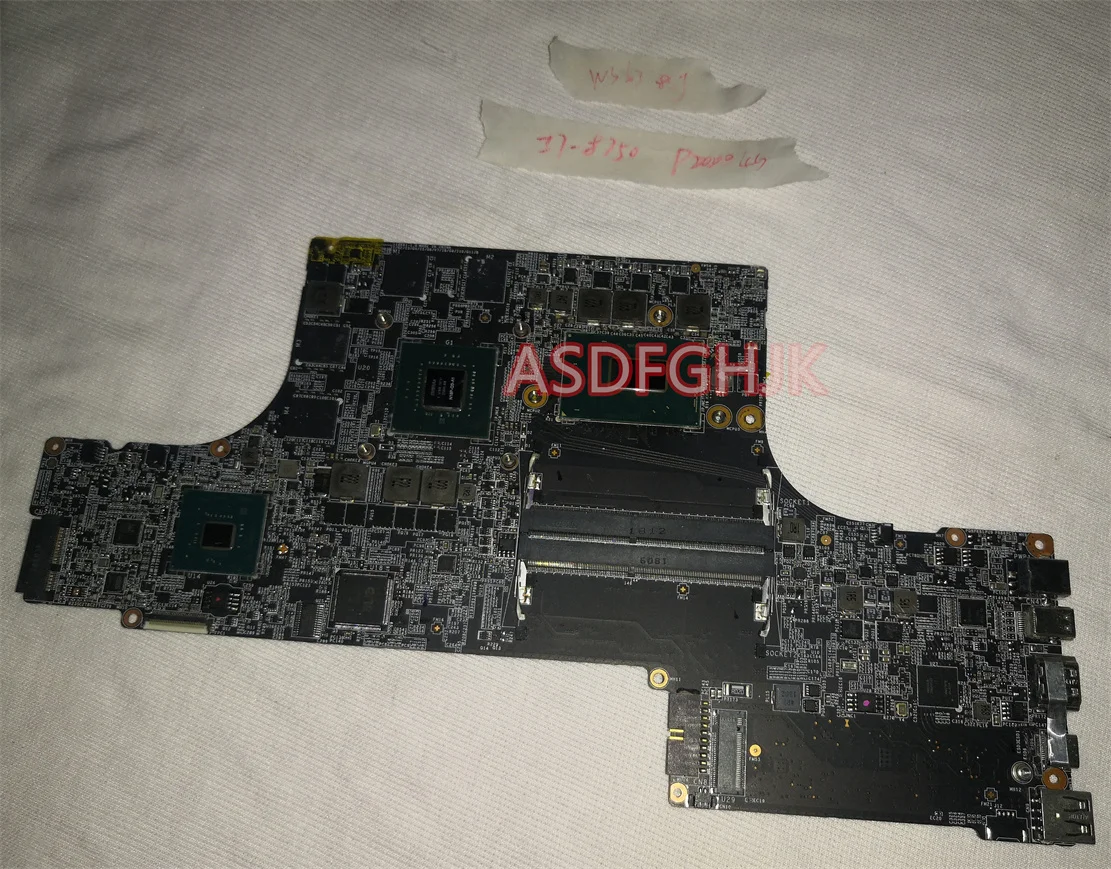 Original MS-16K61 VER 1.0 FOR MSI GS63 GS73 WS63VR WS73VR GS63VR GS73VR MOTHERBOARD WITH I7-8750H AND P2000M TESE OK