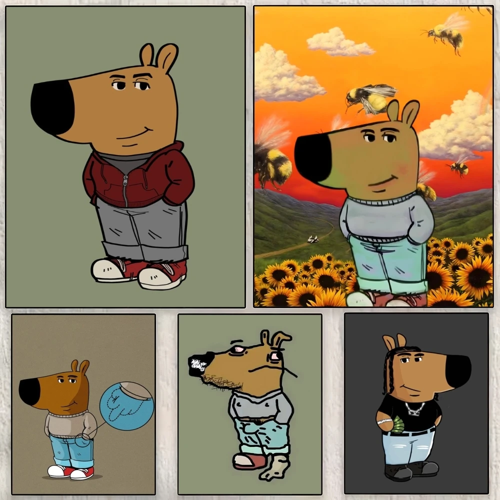 I'm Just A C-Chill Guy Painting Calligraphy Canvas Poster Room Home Wall Decoration Painting Art  Spaces Anti-wrinkle