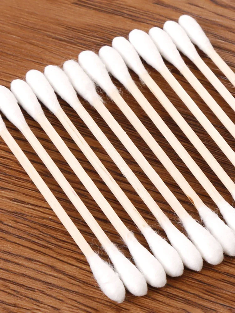 Coton-tige à double extrémité – Coton-tige cosmétique stérile pointu et arrondi de précision, Coton-tige démaquillant