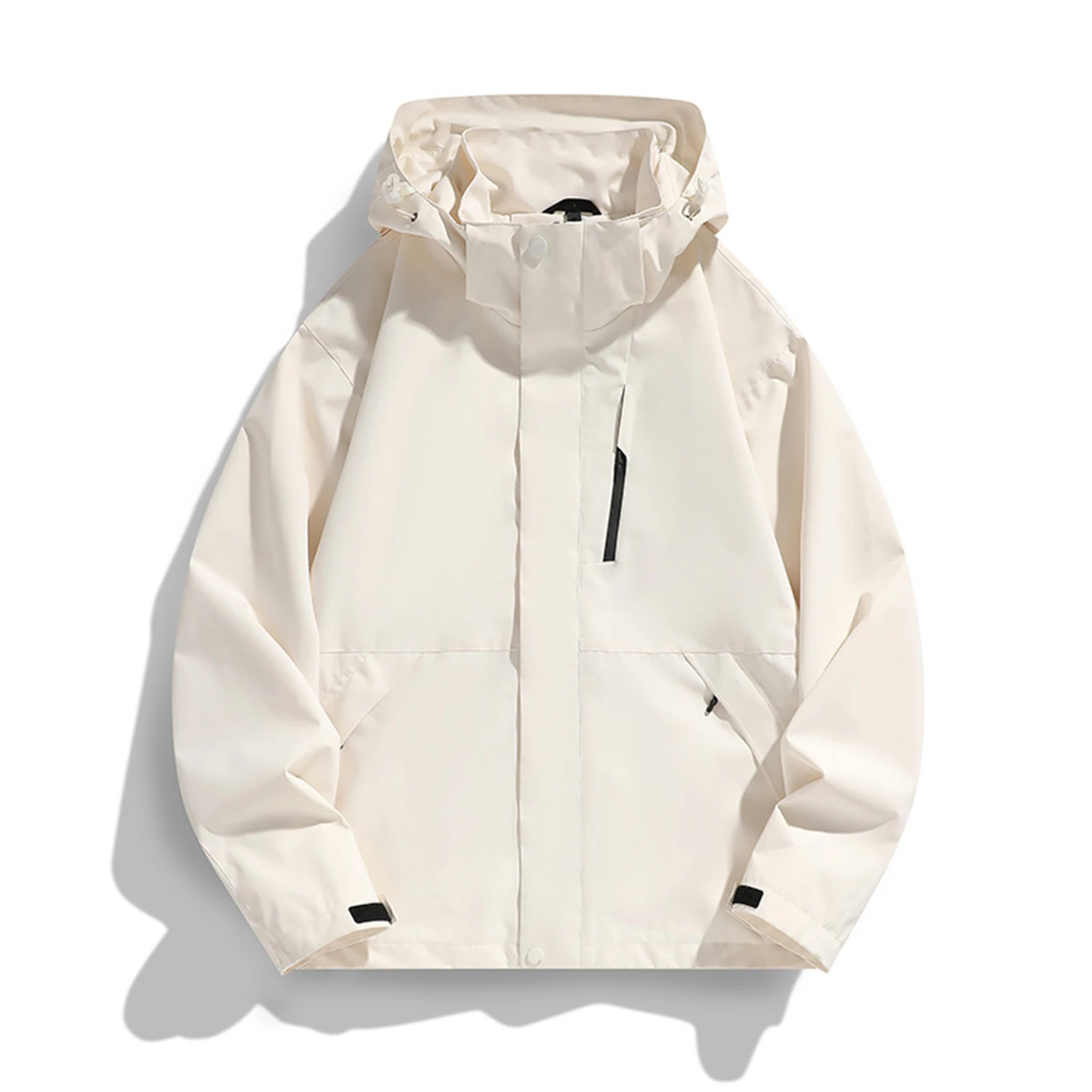 

Outdoor Windproof And Waterproof Jacket Ladies' Fashionable And Comfortable Assault Suit Solid Color Zipper Hooded Jacket