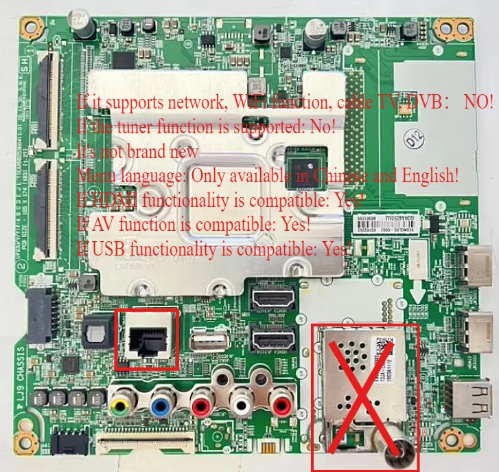 EAX68253604 EAX68253605 Motherboard for LG 49'' 55'' 55UM7300PUA 49UM650DUB 49UM6900PUA 43UM7300PUA TV 49UM7000PLA Main Board