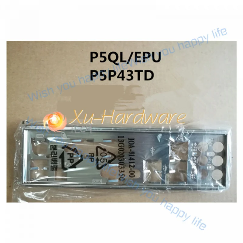 L... NEW IO I/O SHIELD back plate BLENDE BRACKET for ASUS P5P43TD P5QL EPU