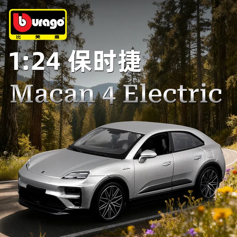 

Металлическая модель автомобиля Bburago 1:24 Porsche MACAN для коллекционеров, имитационная модель из сплава, игрушка-украшение, оптом
