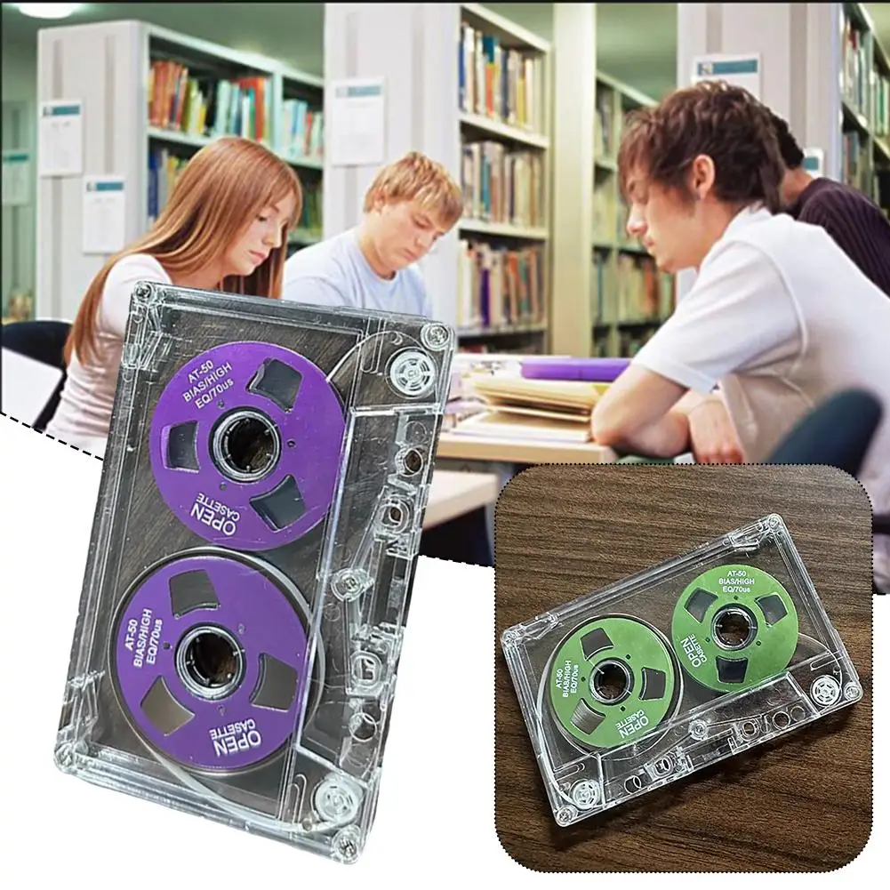 Double Sided Metal Hole Magnetic Tape 50 Minutes Clear Blank Recording Suitable For Various Recording Devices Not Easy Wear U1V1