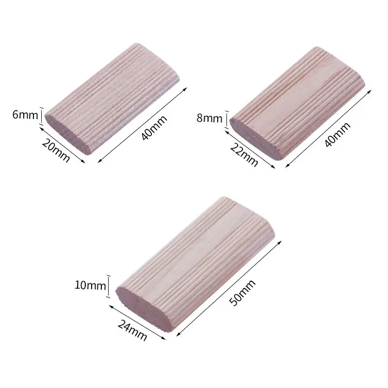 Imagem -04 - Domino Solid Wood Faça Você Mesmo Stripes Tenon Biscuit Joinery Faia Madeira Prego Cork Block Wood Board Móveis Butt Tool para Woodwork 50 Pcs