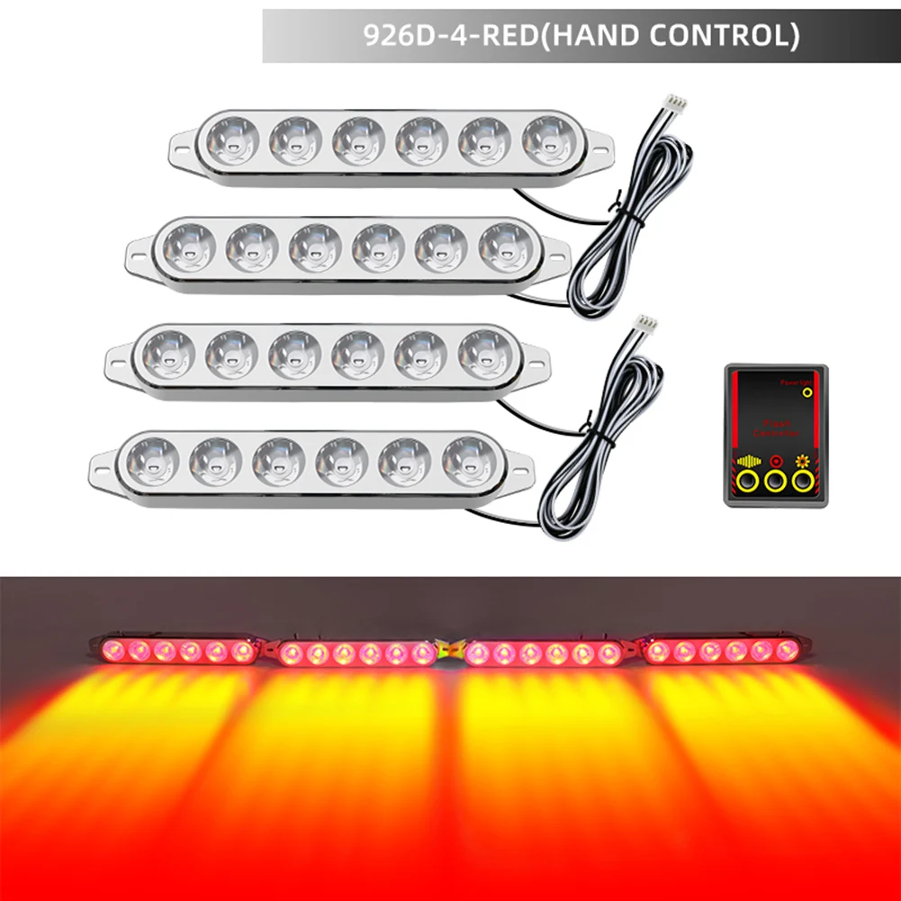 

26*11.63*4.3cm Auto Flash Lights Multi Mode Strobe Lights Car Fog Lamp Bright Illumination Dynamic Strobing Modes