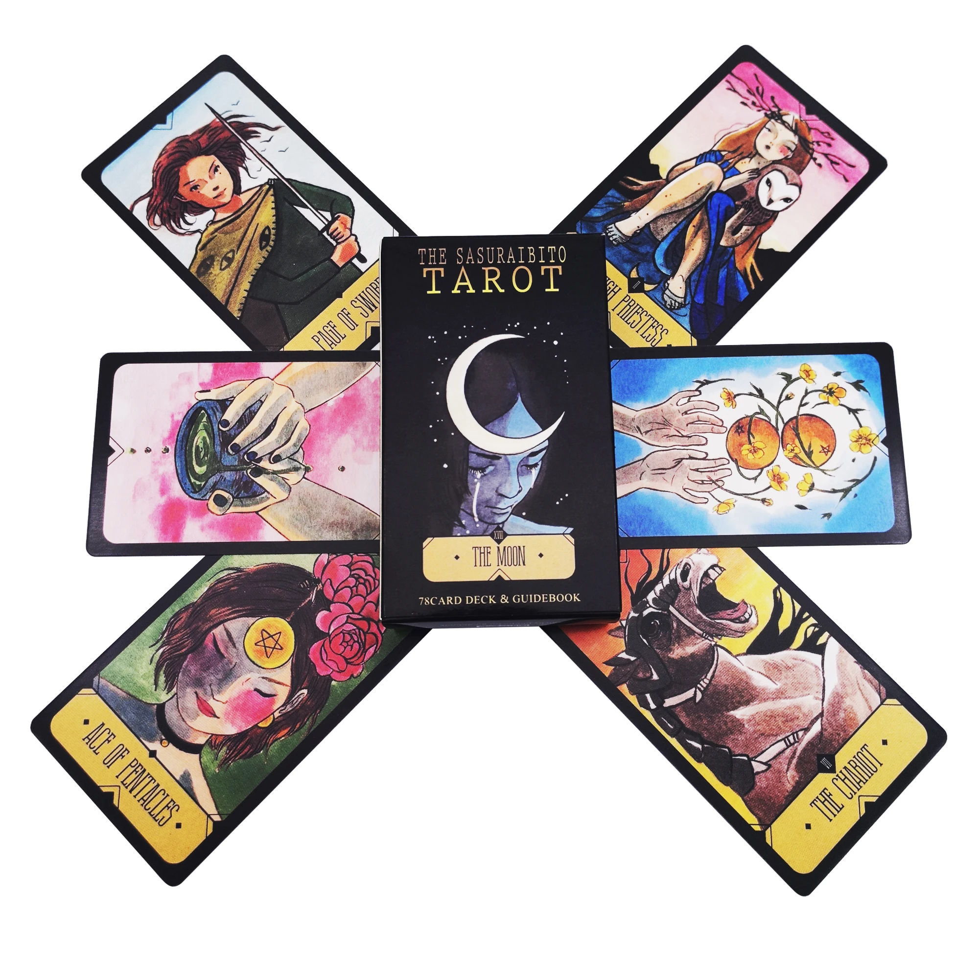 

Карты Таро Сасурайбито, 78 колод, Oracle, английское издание для гадания, Borad, играющие в игры, подарок