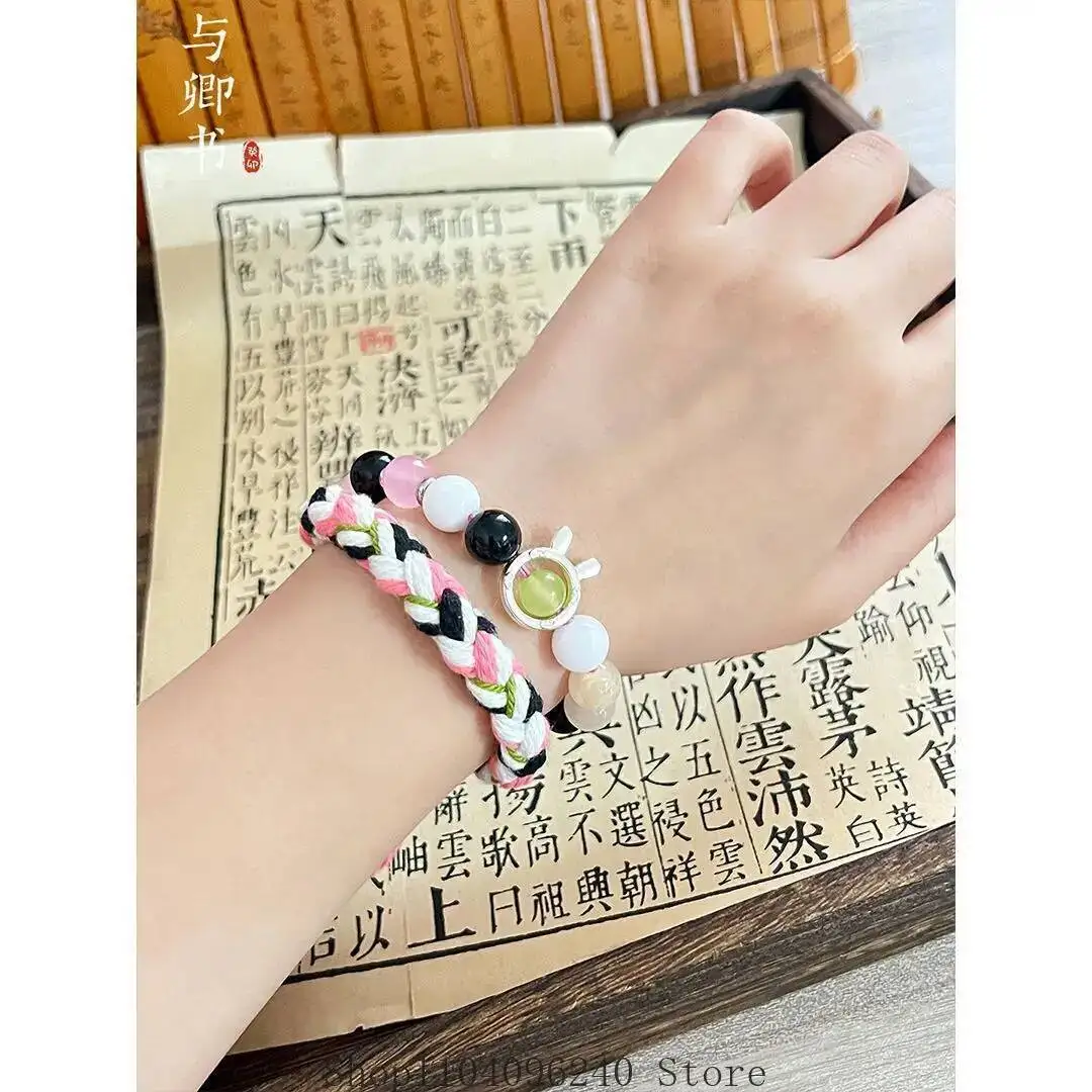 أنيمي لعبة Zenless منطقة صفر نيكول ديمارا تأثيري حبل اليدوية نسج أساور مجوهرات لعبة اليد ملحقات السلسلة الدعائم هدية