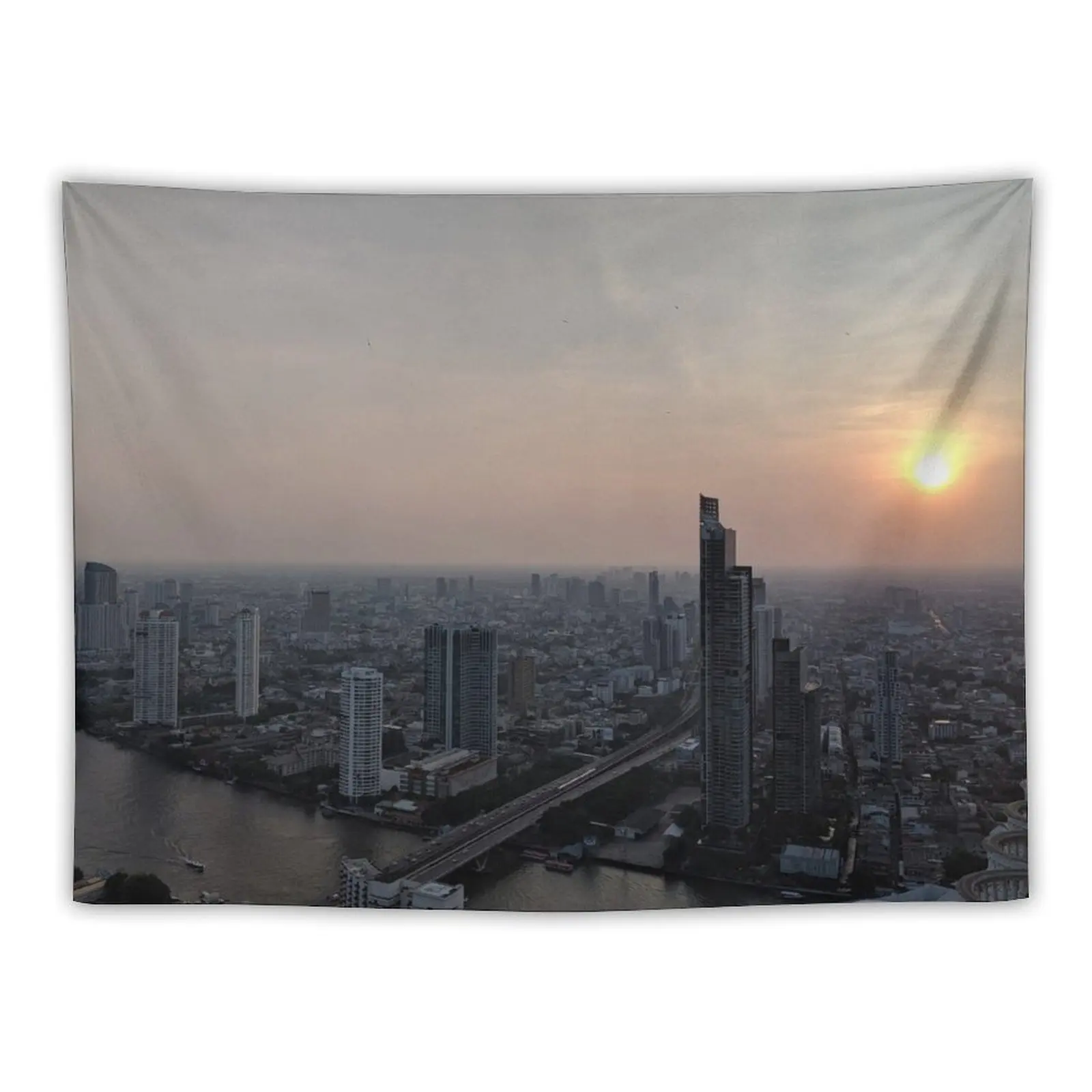 

Bangkok City View Tapestry On The Wall Luxury Living Room Decoration Tapestry