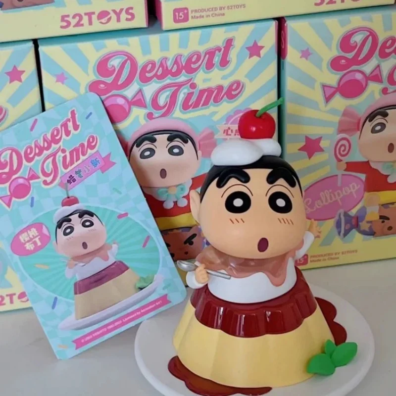 Crayon Shin-Chan Dessert Time Series Blind Box Surprise Action Cartoon Mysterious Surprise Box  Girl Christmas Birthday Gift