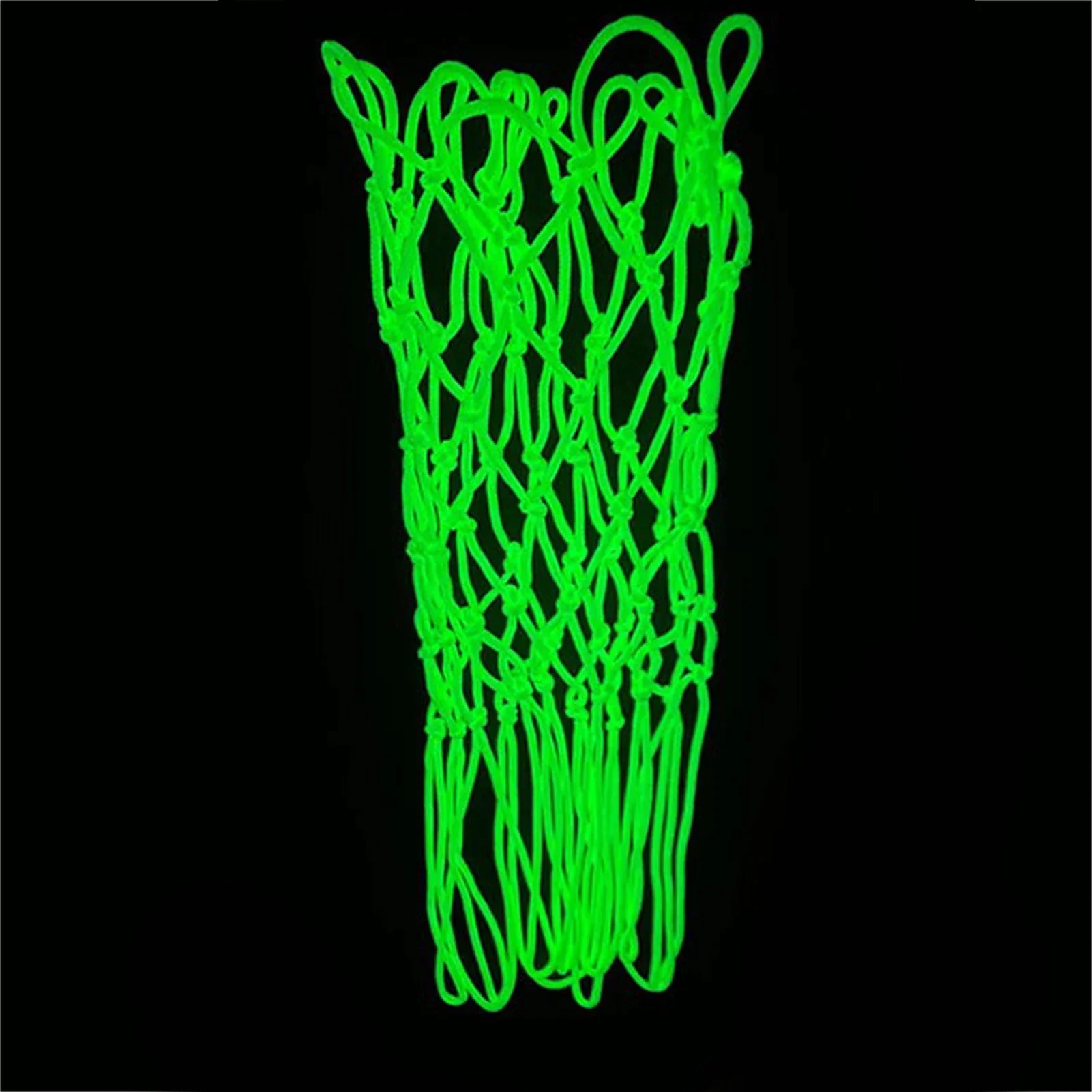 50 см самосветящаяся баскетбольная сетка, сменная нейлоновая сетка для стрельбы по мячу для ежедневного обучения, зеленая