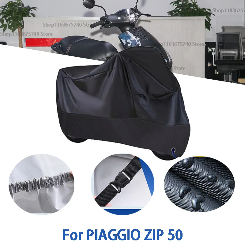 

Полные чехлы для мотоцикла PIAGGIO ZIP 50, автомобильный уличный солнцезащитный чехол от пыли и ушей, утолщенный оксфордский чехол, аксессуары