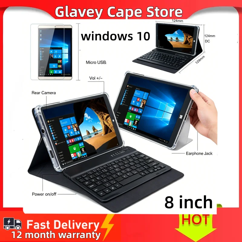 8 INCH Q1 8GB RAM 128GB ROM AR2 Windows 10 Tablet 1280*800  IPS Screen Z8300 Quad Core Intel HD Graphic Dual Cameras