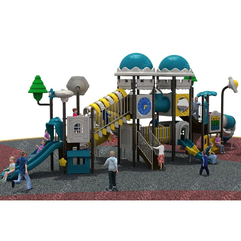Prevalent Design Plastic Slide Educational School Residential Garden Kids Amusement Park Outdoor Playground Equipment