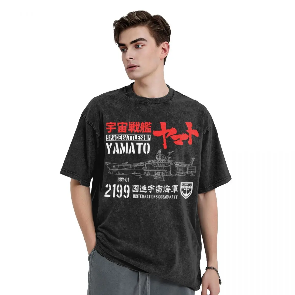 JAPAN YAMATO T-Shirt heavyweights blue archive oversized anime figures mens fashion