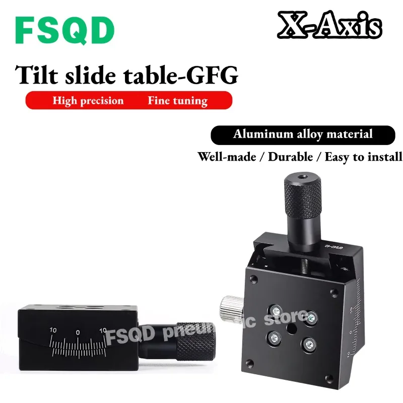 Высокоточный прецизионный наклонно-поворотный стол GFG, оптический ручной радиационный стол, пневматический инструмент GFG40 60 80 90 GXF40-60-L, ось X