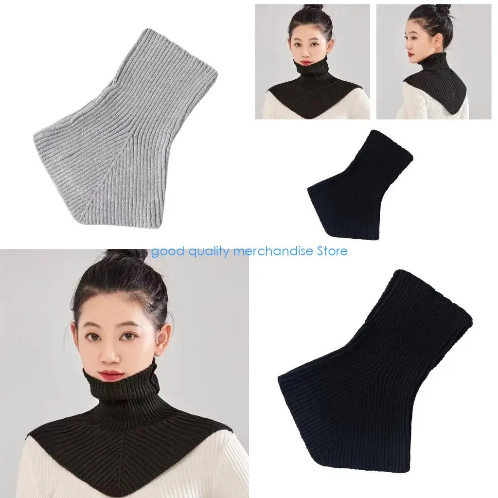 

Y5JD Outdoor Neck Guard Neckerchief Unisex Lining Soft High Collar Windproof Scarf