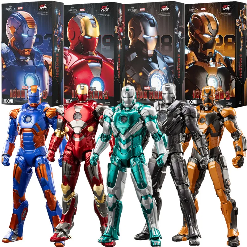 

ZD Toys The Avengers Iron Man MK31 MK32 MK19 MK18 MK27 MK28 MK32 Action Figure Joint Mobility Collectors Model Toy Birthday Gift