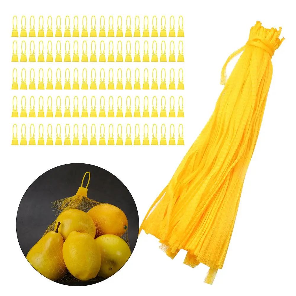 100pcs Egg Hatching Bags Strong Stretchable Plastic Mesh Bag Reusable for Vegetables Fruits Toys 15 inch