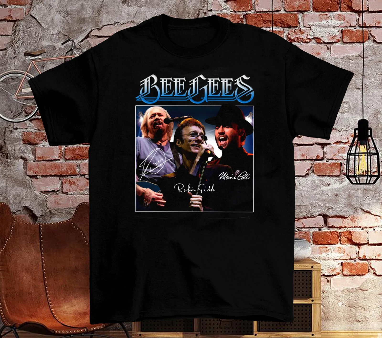 Bee Gees Musical New Style Signature Black All Size T-Shirt