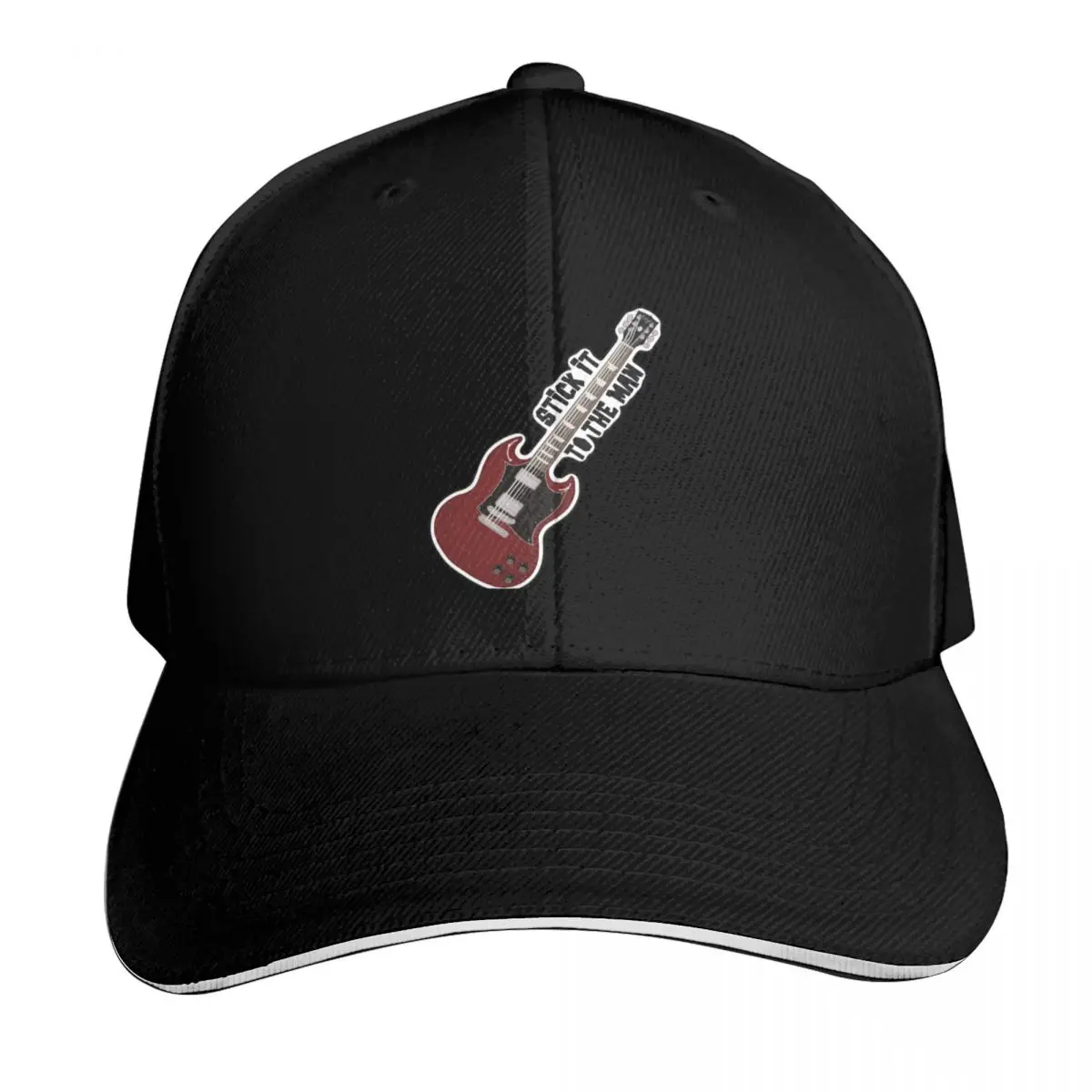 Stick it to the man Baseball Cap Six Panel Structured Crown Sun Protection UPF 50+ Breathable Mesh Back