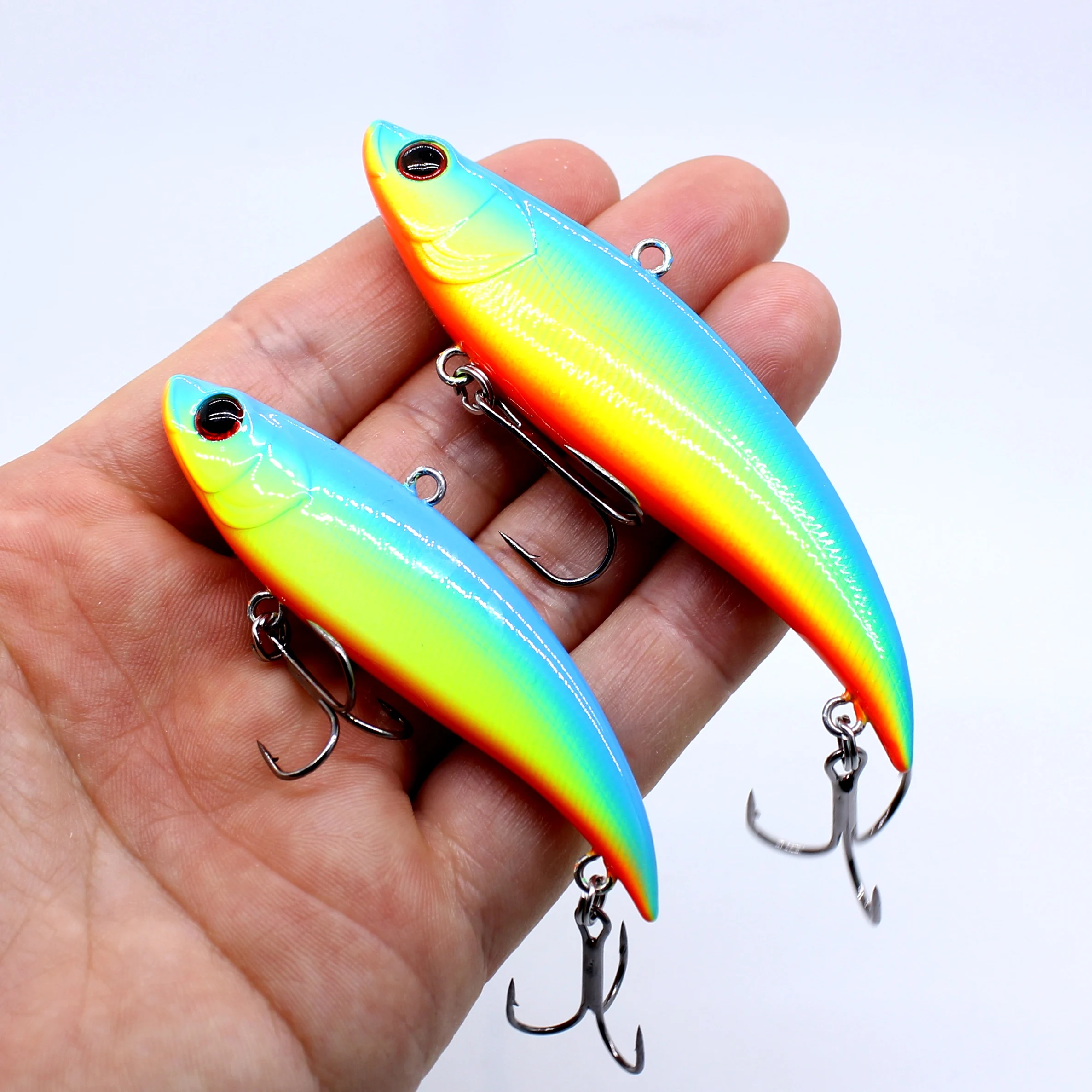 AOCLU Wobbler Super Quality Sinking VIB Vibration 75mm 16g 90mm 23g 31g Hard Bait Fishing Lure Bass Fresh Salt Water VMC Hooks