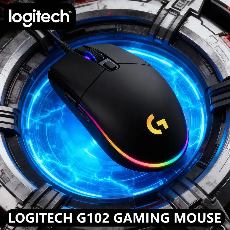 

Logitech G102 Wired Gaming Mouse, 8000 DPI Precision, RGB, 6 Programmable Buttons, Laptop/PC Use (Multi style Logitech mouse)