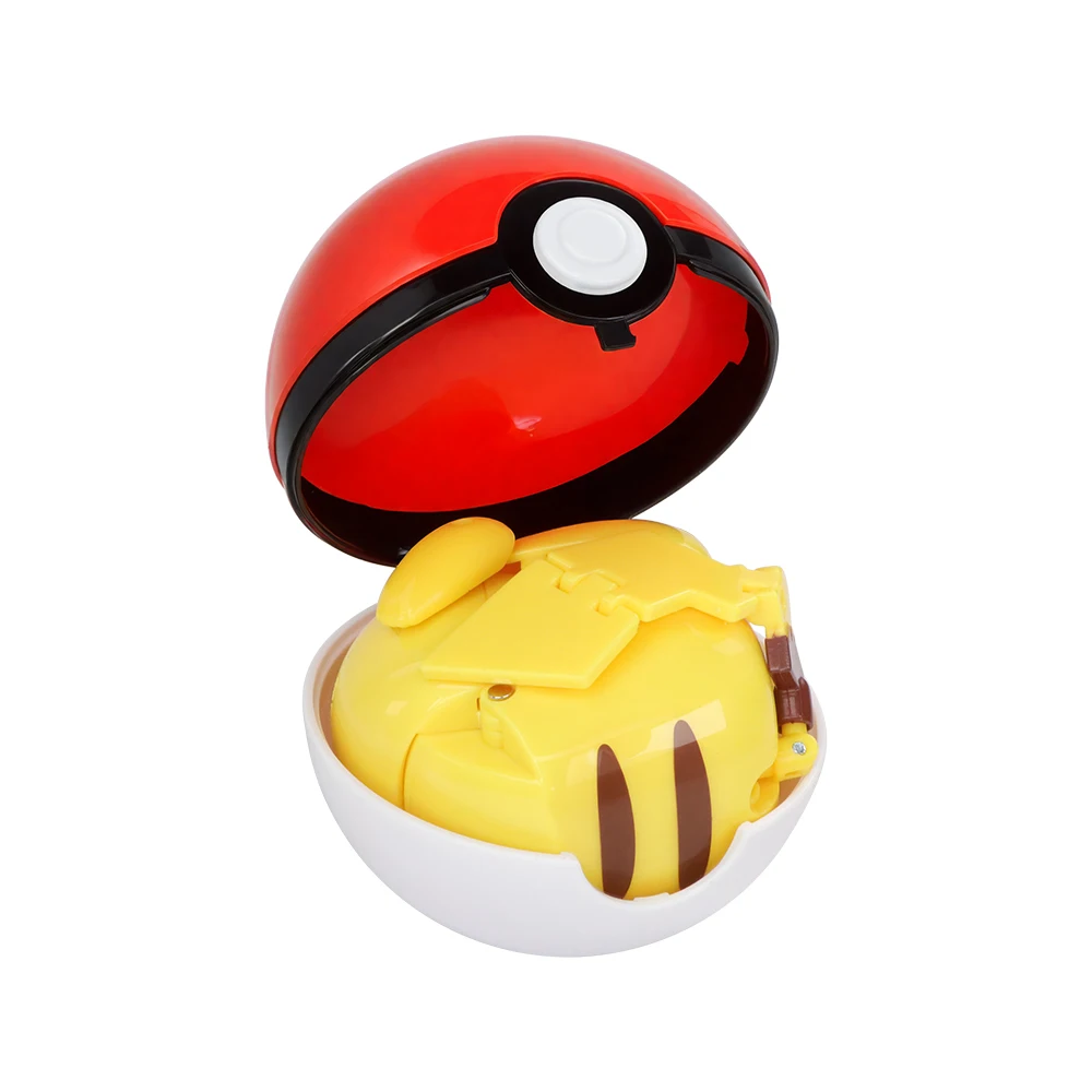 Pokemon Pikachu Figures Toys Pocket Monsters Ball Model Pokeball Cartoon Game Action Figures Toy for Kids Xmas Gift