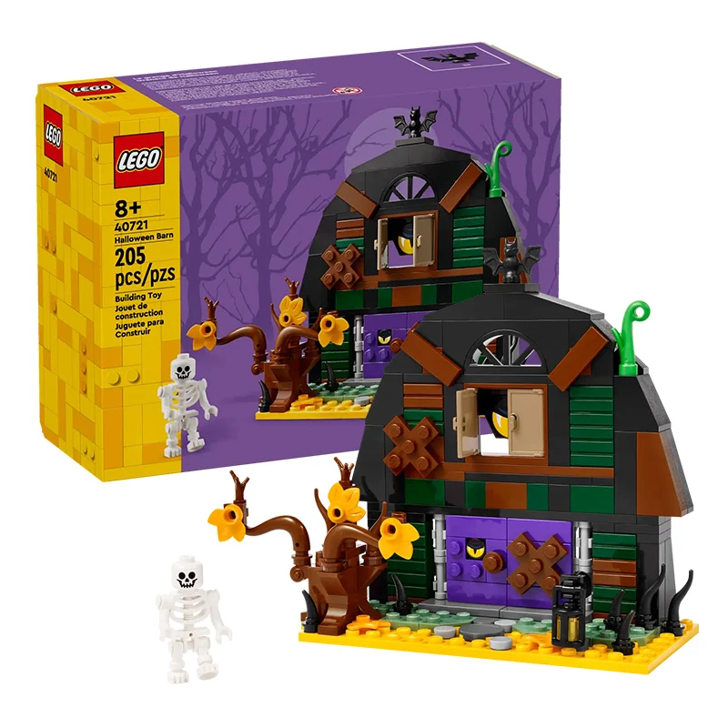 

LEGO 40721, фестивальная серия, сарай на Хэллоуин для мальчиков и девочек, игрушки из строительных блоков в качестве подарков