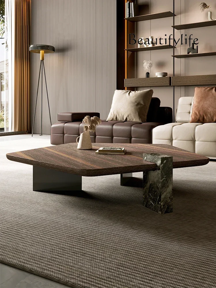 

журнальный столик Italian High-End Living Room Tea Table Designer Smoked Wood Creative Strange Shape High-Grade Tea Table