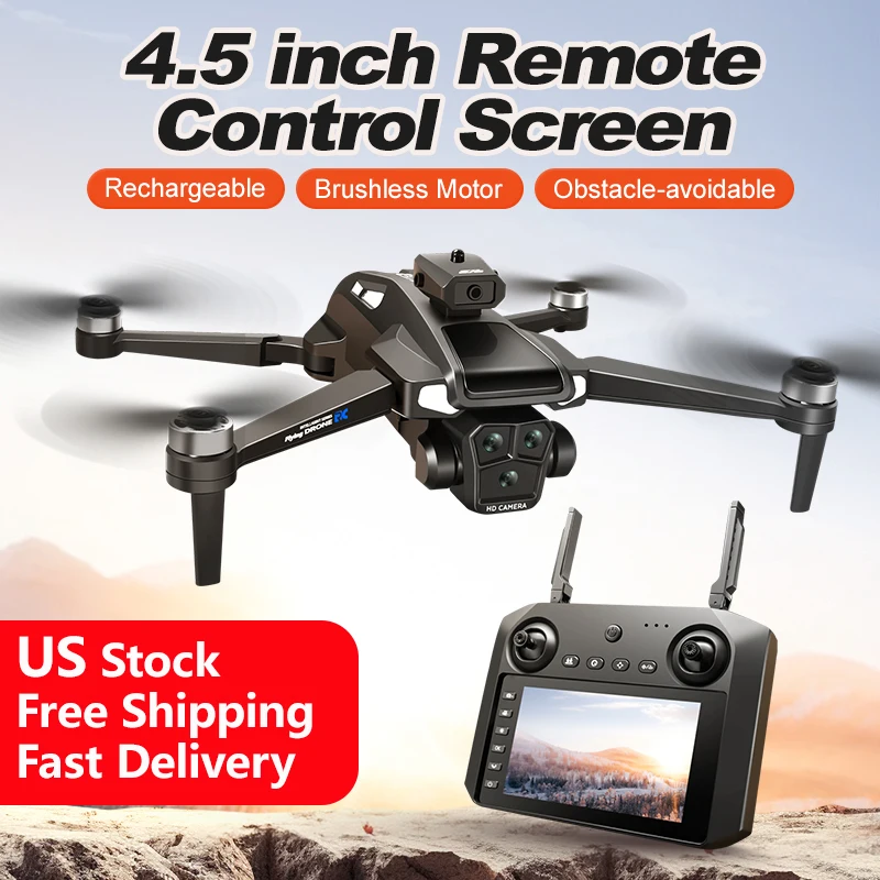 Drones 4K HD,Brushless Motor,Avoidance,Drones with 4.5