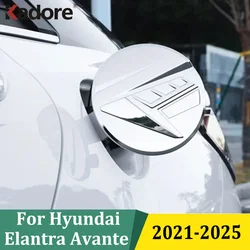 For Hyundai Elantra 2021 2022 2023 2024 2025 ABS Carbon Fiber Fuel Oil Tank Gas Cap Cover Trim Sticker Car Exterior Accessories