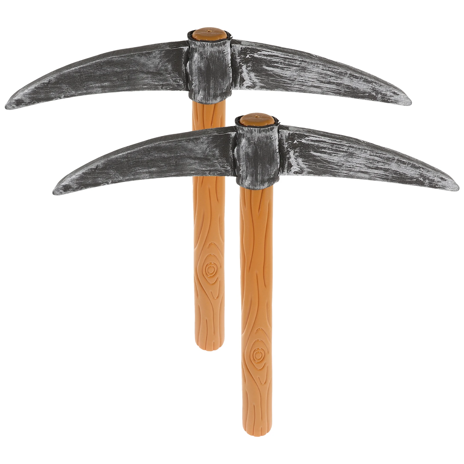 

2pcs Creative Pickaxe Prop Multi-Functional Stage Performance Decorative Fake For Fancy Dress Costume Party Festival Photo Props