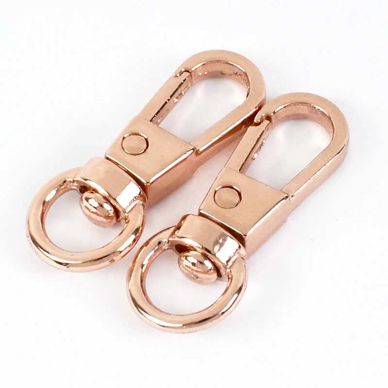 10-50 Stück 8mm Metall-Drehkarabinerhaken Taschenkettenverschluss Hundehalsband-Verbindungsstück Karabinerhaken DIY-Hardware-Zubehör