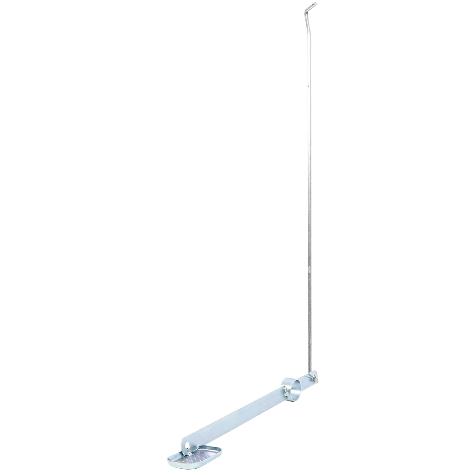 

100L Metal Trash Can Pedal Large Tall Outdoor Garbage Bin Foot Operated Hands Free Iron Easy Install for Trash