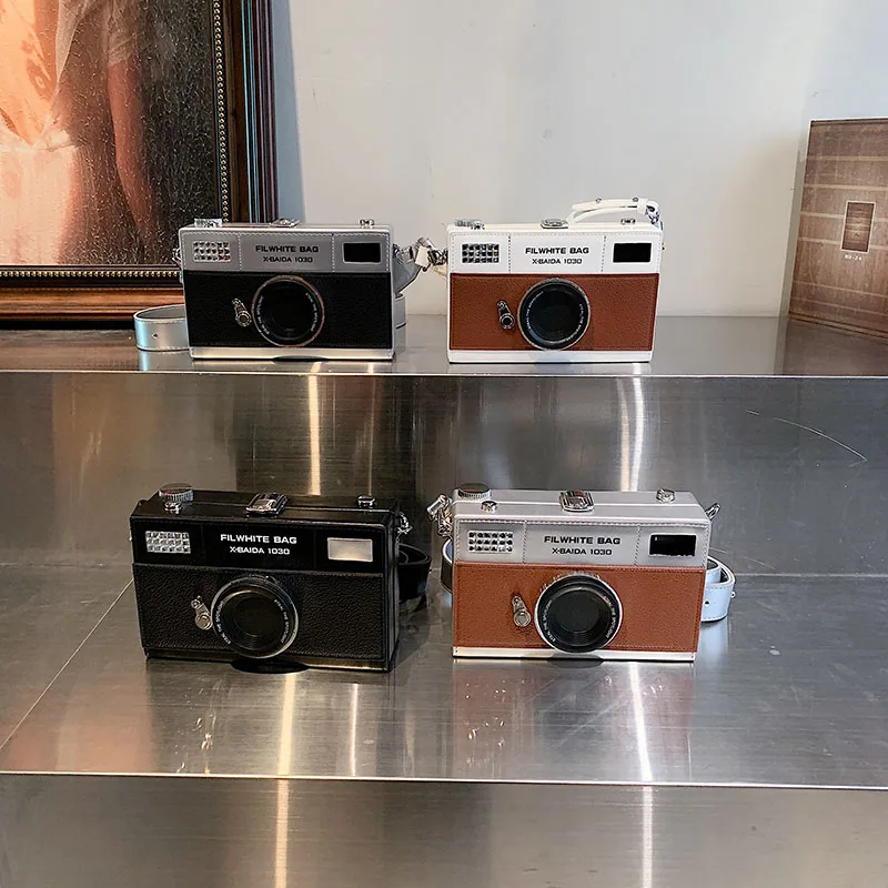 

Сумки через плечо Advanced Sense в форме ретро-камеры из искусственной кожи, унисекс, новая универсальная модная квадратная сумка, повседневная дорожная сумка через плечо