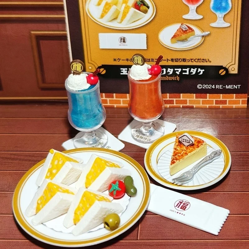 ตุ๊กตาโมเดลร้านกาแฟโคมีดะ รุ่น Re-ment Candy Blind Box ของตกแต่งตั้งโต๊ะขนาดเล็ก ของขวัญสำหรับเด็ก ของสะสม