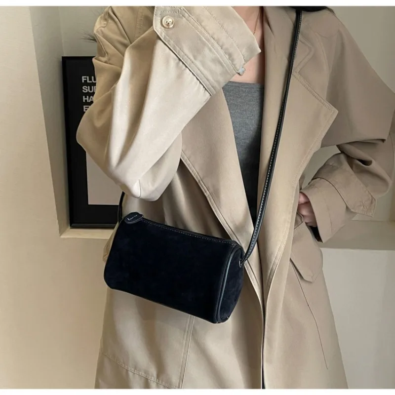 2026 Modische Retro Mini PU-Leder Schultertaschen für Damen Bucket Crossbody Bag Luxus Designer Geldbörsen und Handtaschen – Detail 27