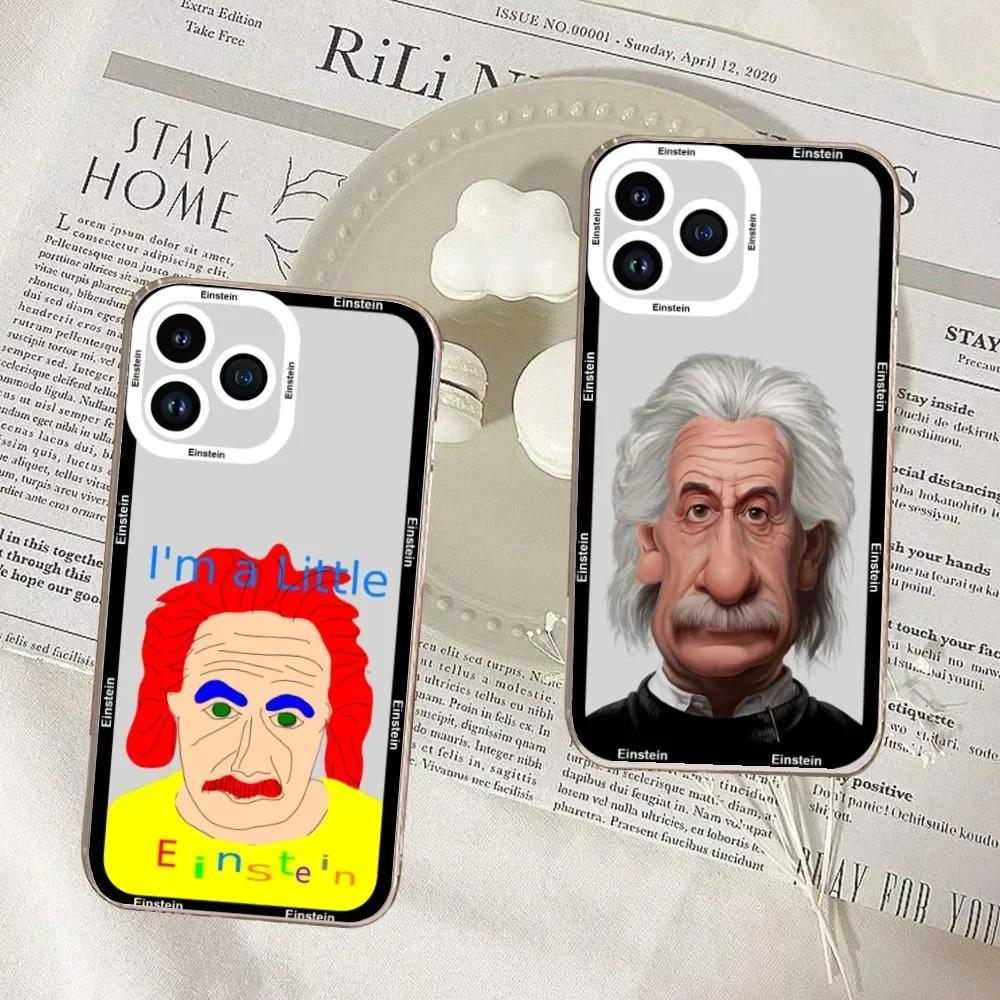 E-Einsteins Funny Creative Inspirational Phone Case For Samsung S20 S21 S22 S23 ULTRA PLUS LITE Transparent Shell