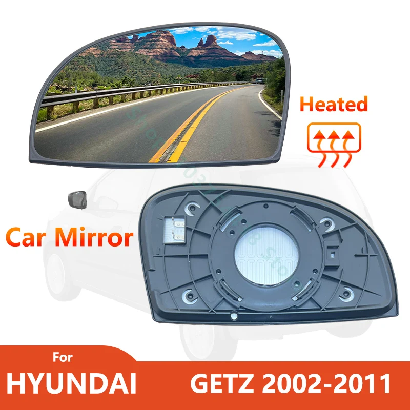 

Left&Right External Rearview Mirror For Hyundai GETZ 2002-2011 With Heated/ Side Wing Mirror Lens/Car Replacement Parts