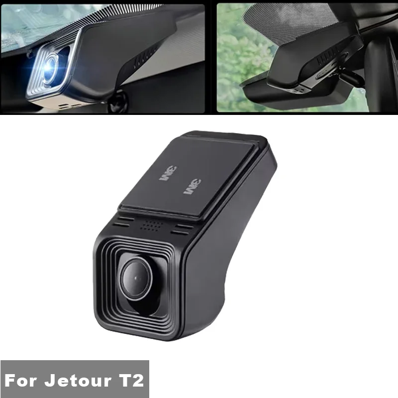 Jetour T2 2024 Dual Cam Car Hidden DVR Wide-angle 2-record High-definition Night Vision 2160P/1080P Driving Recorder 4K 2K