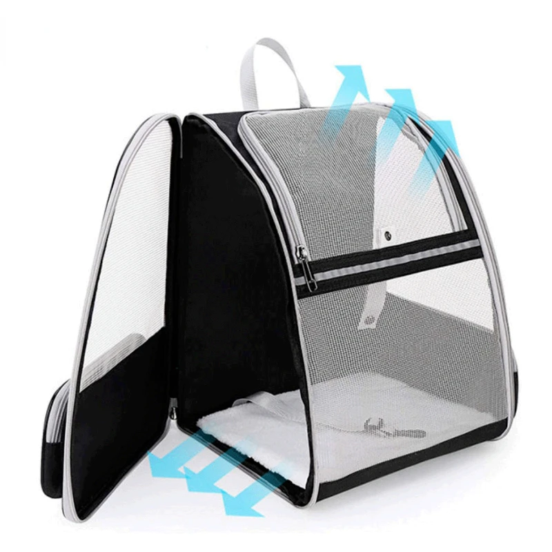 Pet Cat Carrier Backpack Large Capacity Cat Dogs Carrying Bag Folding Pet Chest Portable Outdoor Travel Pets Carrier