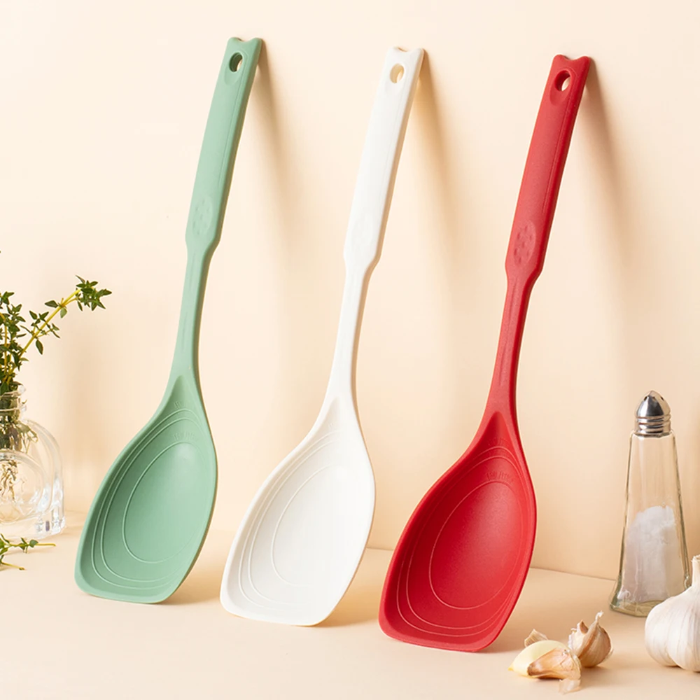 Multi-functional Silicone Spatula Spoon Cooking Tools Soup Spoon Household Reusable Non-stick Stir-Fry Spatula Kitchen Supplies