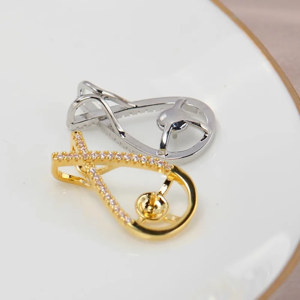 

5pcs Pendant Clasp Bail Connector Copper Plated 18K Gold Pendant Settings Jewelry Findings Parts Fittings Connection Accessories