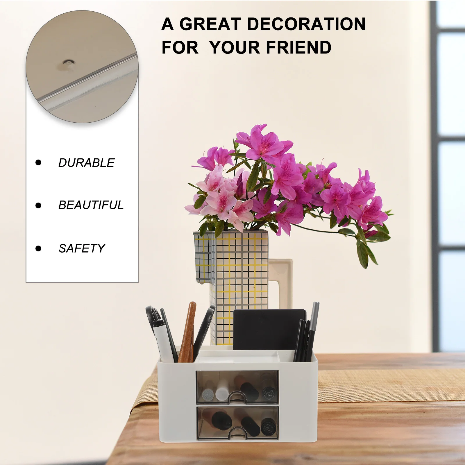 

Desk Organizer Multi-Layer Drawer Style Desktop Storage Box Practical Organizer Makeup Holder Drawer Style Storage Box